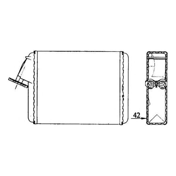 NRF Heater Radiator fits Citroen C15 Visa