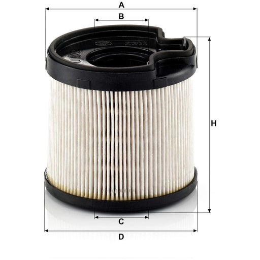 Genuine Mann Fuel Filter for Citroen Peugeot 2.0 Hdi Eng PU922X Mann & Hummel  - Dynamic Drive