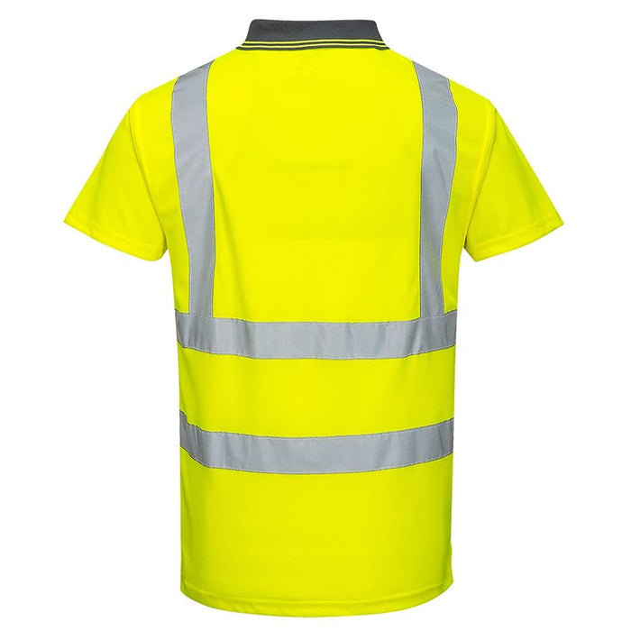 Portwest Hi-Vis Polo Shirt - Yellow - Small Portwest  - Dynamic Drive