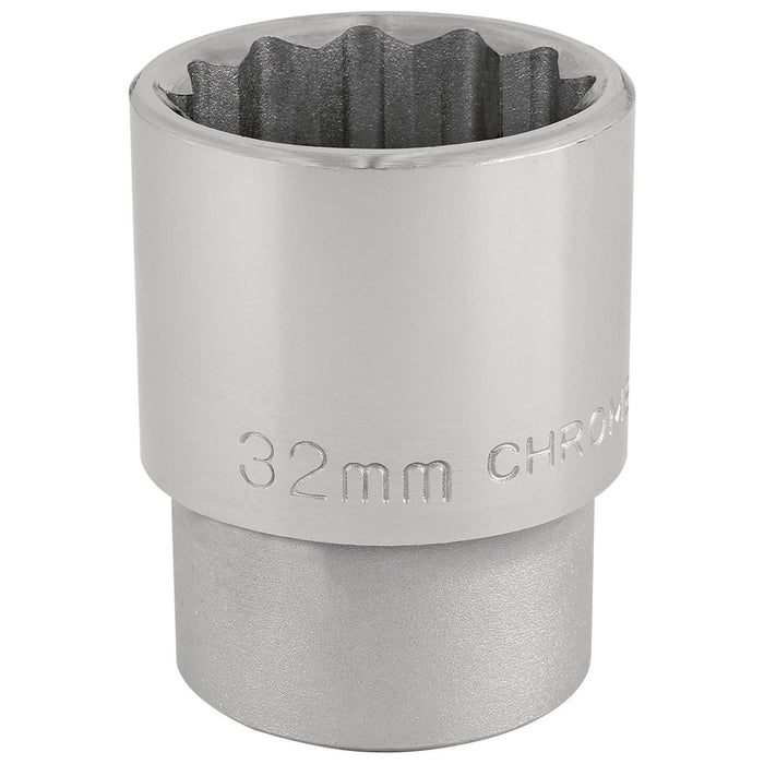 Draper 12 Point Socket, 3/4" Sq. Dr., 32mm 16699