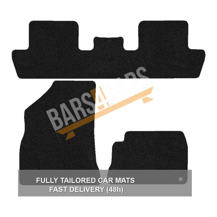 Fully Tailored Carpet Car Mats for Peugeot 5008 10> Set of 3 XL With 2 Clips UKB4C  - Dynamic Drive