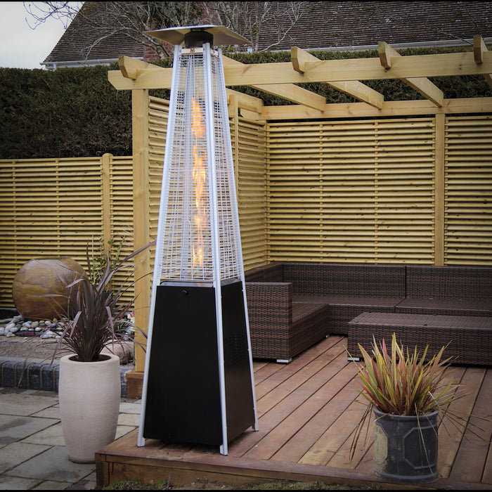 Dellonda Pyramid Gas Outdoor Garden Patio Heater 13kW Commercial & Home Use Dellonda  - Dynamic Drive