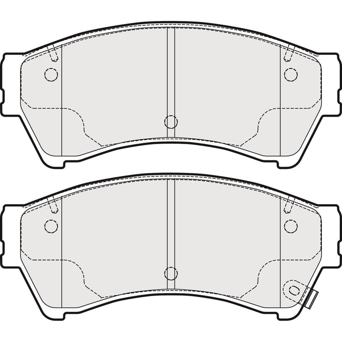 Apec Brake Pads Front Fits Mazda 6