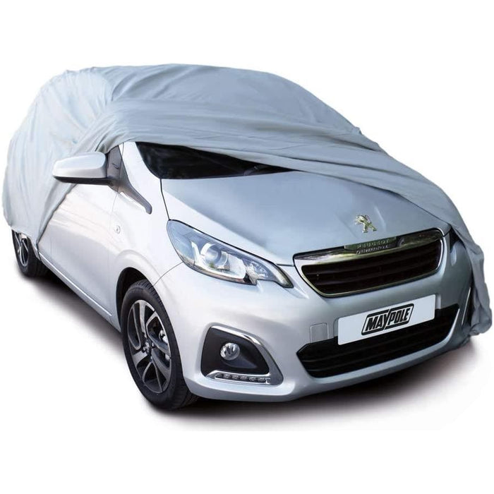 Universal Medium Full Size Waterproof Car Cover UV Protection Breathable Outdoor Maypole  - Dynamic Drive