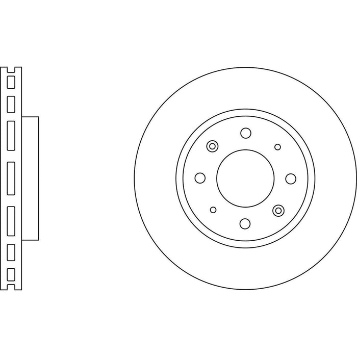 Apec Brake Disc Front Fits Kia Cerato