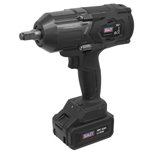 Sealey Cordless Impact Wrench 18V 4Ah Lithium-ion 1/2"Sq Drive CP1812 Sealey  - Dynamic Drive