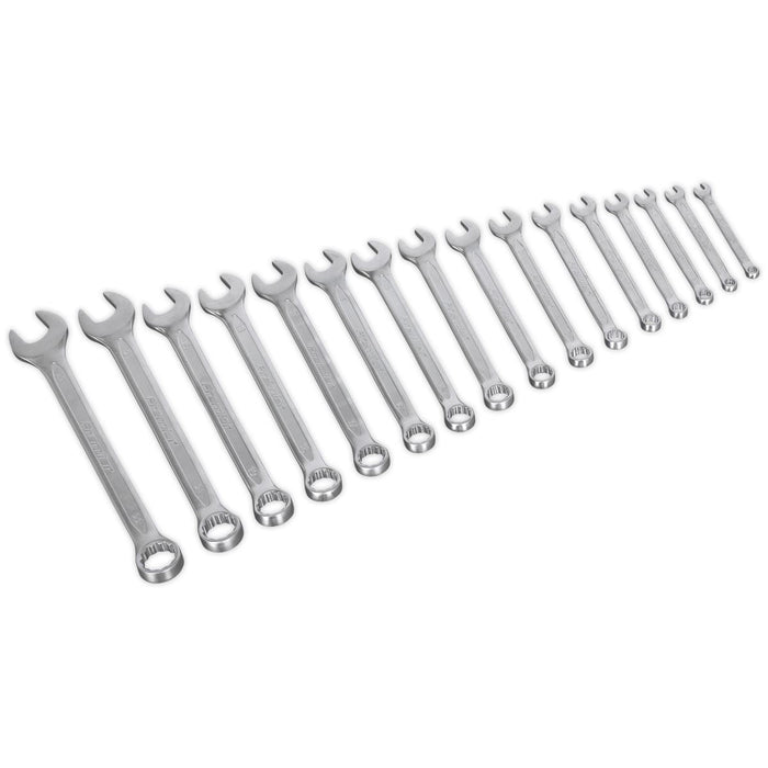 Sealey Combination Spanner Set 16pc Metric AK63255