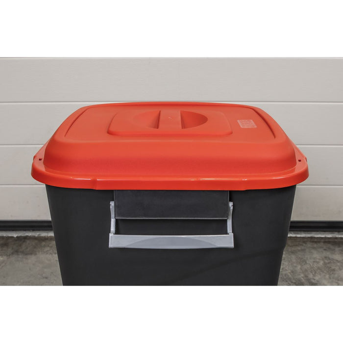 Sealey Refuse/Storage Bin 50L Red BM50R