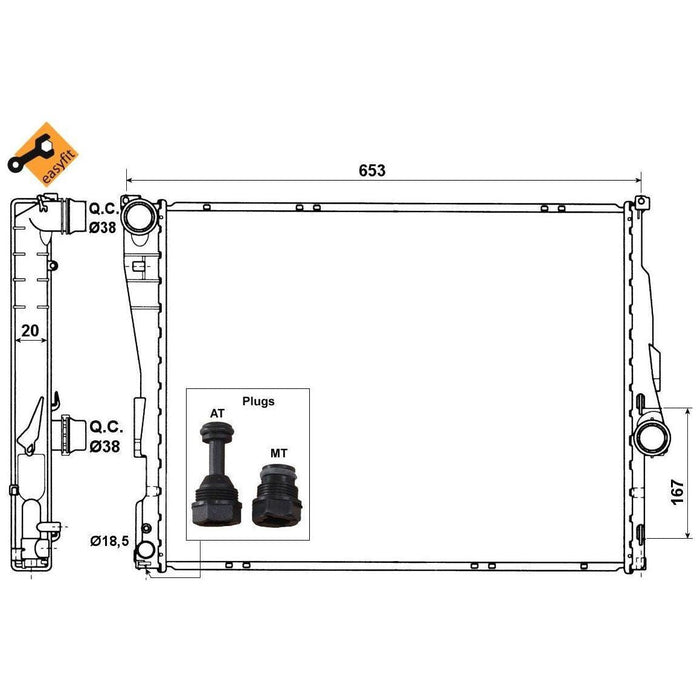 NRF Radiator 51582