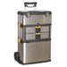 Sealey Mobile Stainless Steel/Composite Toolbox 3 Compartment AP855 Sealey  - Dynamic Drive