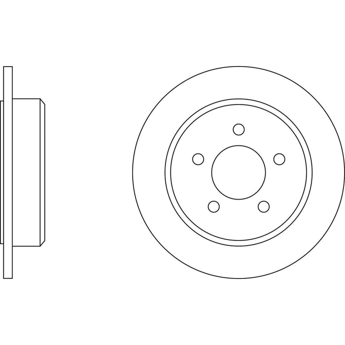 Apec Brake Disc Rear Fits Ford Explorer