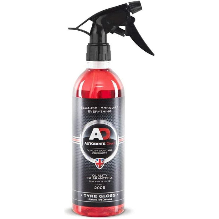 2x Autobrite Direct - Tyre Gloss Rich Silicone Tyre Shine Dressing  500ml spray