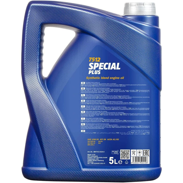 2x Mannol 5L Special Plus 10w30 HC Synthetic Engine Oil SL/CF ACEA A3/B4 MB229.1 Mannol  - Dynamic Drive