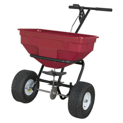 Sealey Broadcast Spreader 57kg Walk Behind SPB57W Sealey  - Dynamic Drive