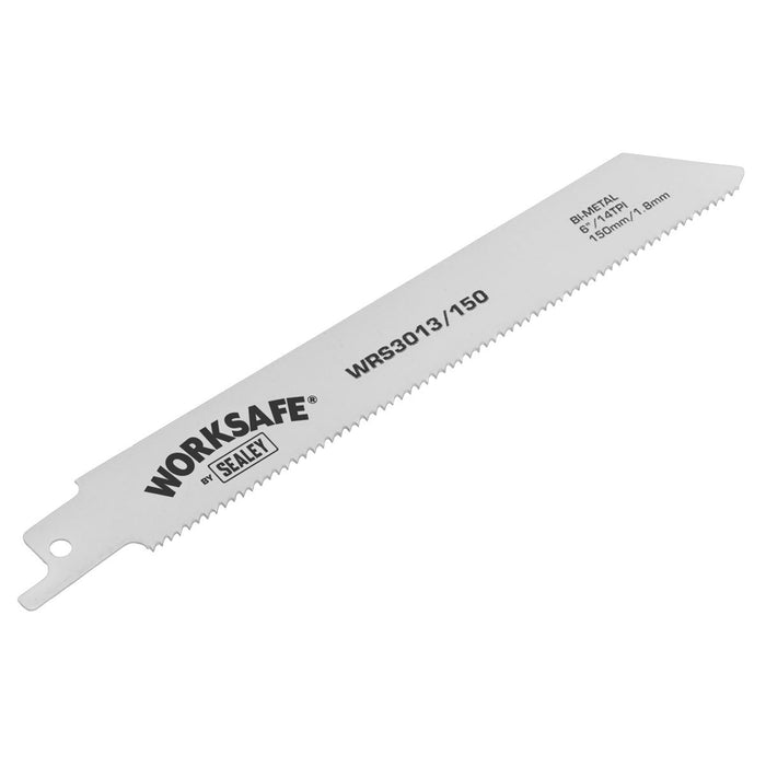 Sealey Reciprocating Saw Blade 150mm 14tpi Pack of 5 WRS3013/150