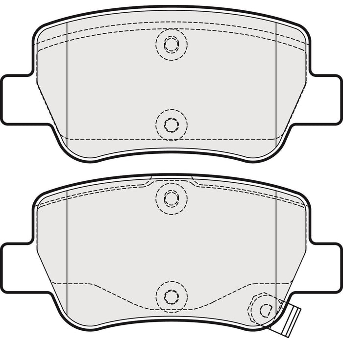 Apec Brake Pads Rear Fits Toyota Avensis