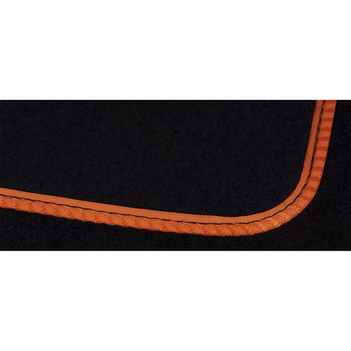 Tailored Orange Trim Carpet Mats fits for Kia Soul 14-18 + Clips 14 15 16 17 18 UKB4C  - Dynamic Drive