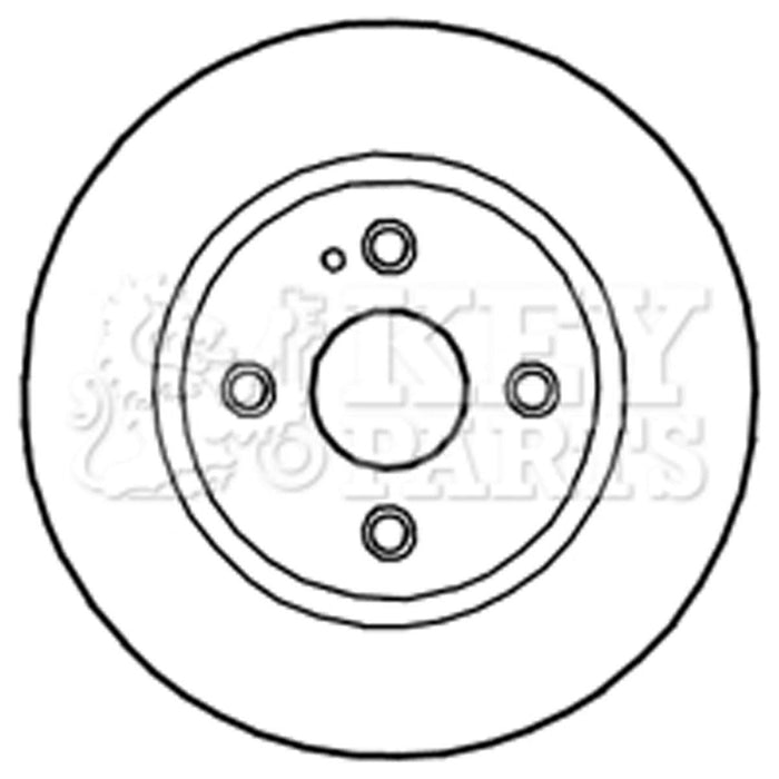 Genuine Key Parts KBD4700 Brake Disc Pair (Front)