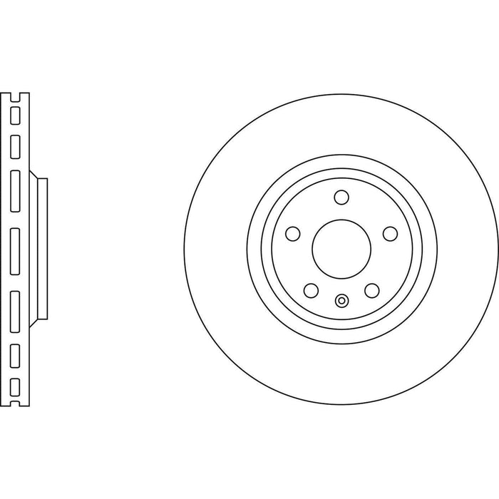 Apec Brake Disc Front Fits Audi Tt