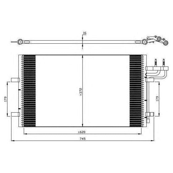 NRF Air Con Condenser fits Ford C-max Focus Focus C-max