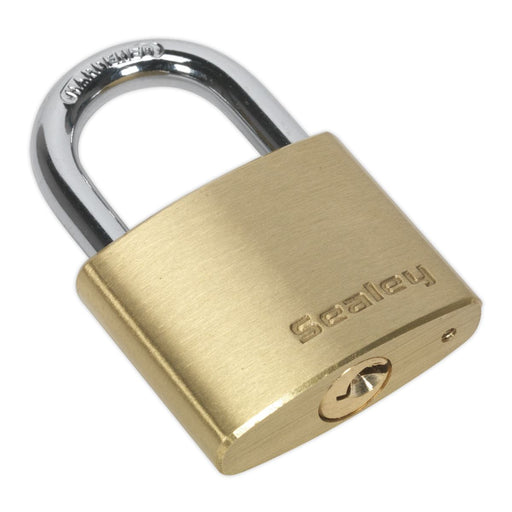 Sealey Brass Body Padlock 40mm PL101 Sealey  - Dynamic Drive