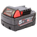 Milwaukee M18 5.0 Ah battery Milwaukee  - Dynamic Drive