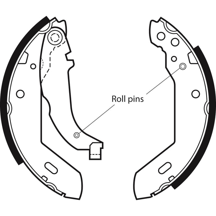 Apec Brake Shoe Rear Fits Citroen Xsara Zx Peugeot 205 306 309