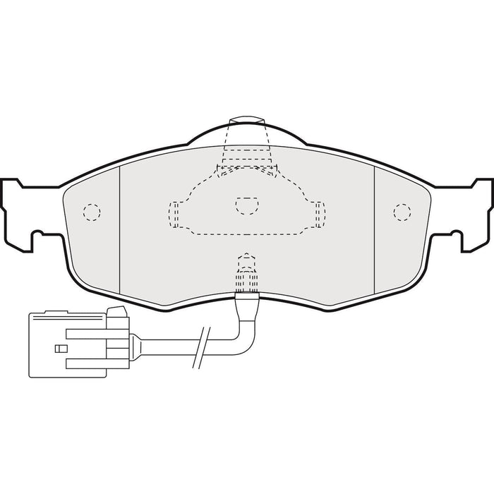 Apec Brake Pads Front Fits Ford Cougar Granada Mondeo Scorpio