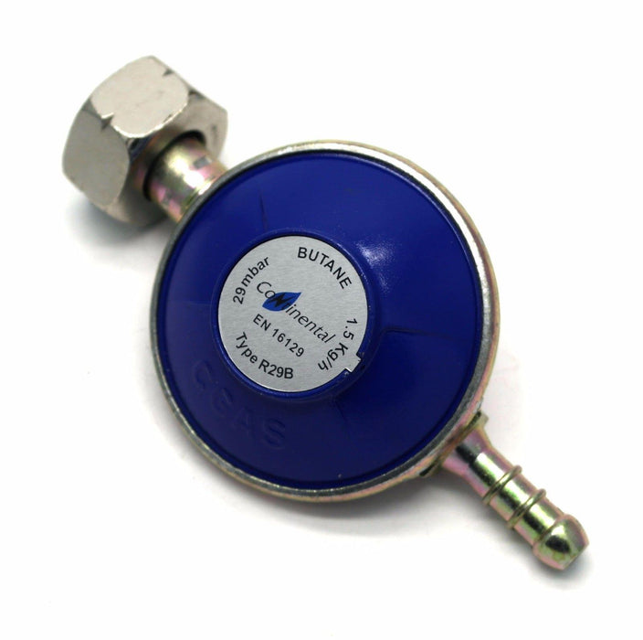 Butane Gas Regulator with 2m Hose And Clips Fits Calor Gas 4.5kg Cylinders ONLY Crusader  - Dynamic Drive