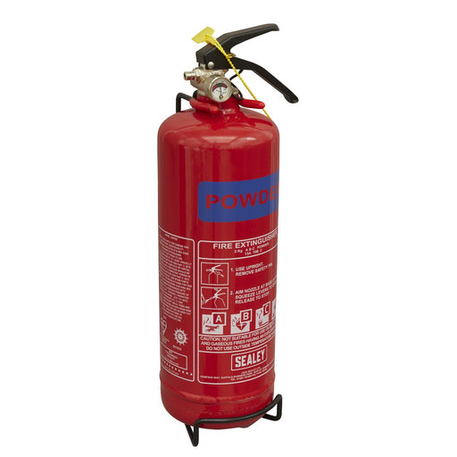 Sealey Fire Extinguisher 2kg Dry Powder SDPE02 Sealey  - Dynamic Drive