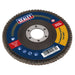 Sealey 115mm Aluminium Oxide Flap Discs 120Grit 22mm Bore - Pack of 10 Sealey  - Dynamic Drive