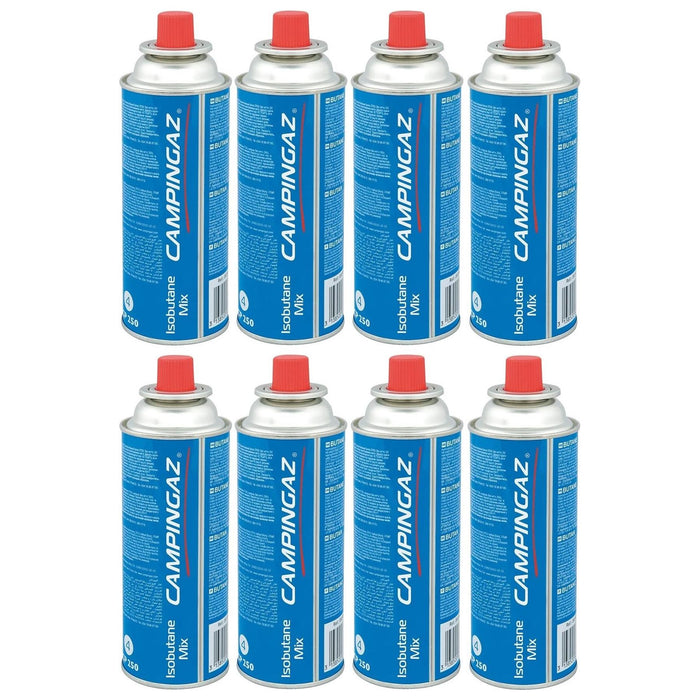 Campingaz CP250 Isobutane Gas Cartridge 8 Pack Campingaz  - Dynamic Drive