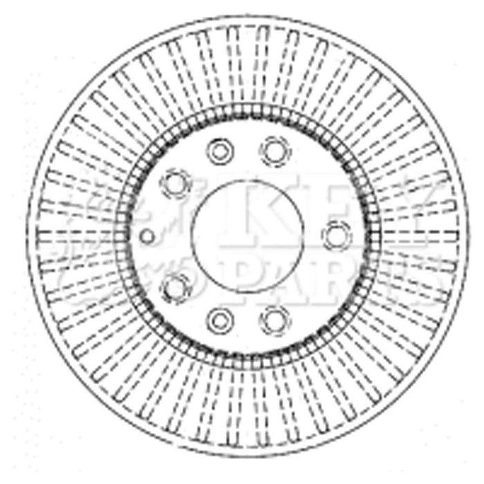 Genuine Key Parts KBD4334 Brake Disc Pair (Front) Key Parts  - Dynamic Drive