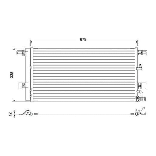 Valeo Air Conditioning Condenser 822650 Automotive Part fits Audi A4 Valeo  - Dynamic Drive