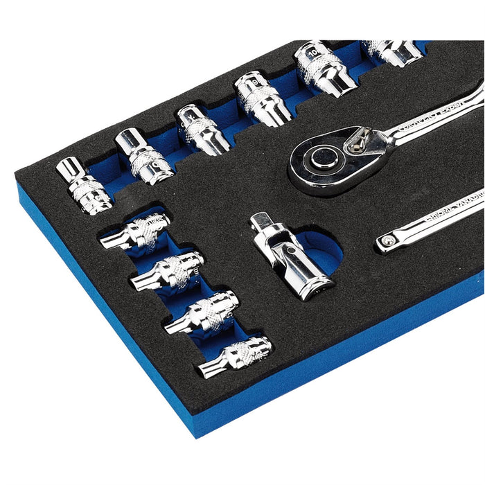 Draper Metric Socket Set, 1/4" Sq. Dr. (26 Piece) 16476 Draper  - Dynamic Drive