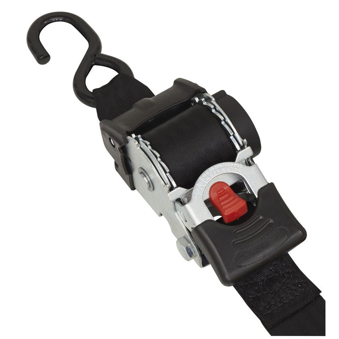 Sealey Auto Retractable Ratchet Tie Down 50mm x 3m ATD50301 Sealey  - Dynamic Drive