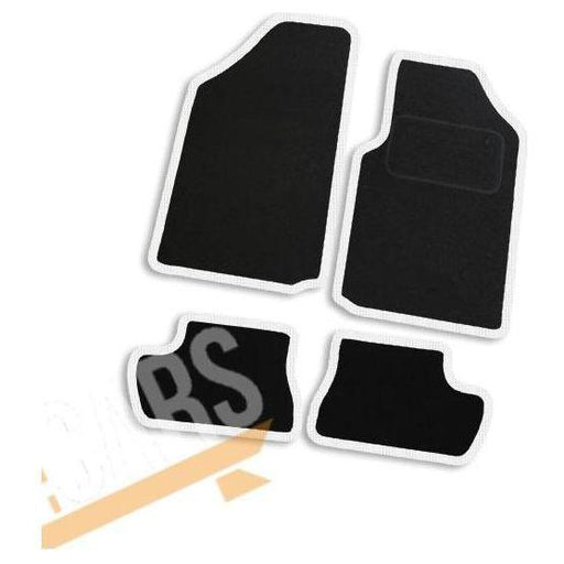 Fully Tailored White Trim Carpet Mats for Citroen C2 Set of 4 UKB4C  - Dynamic Drive