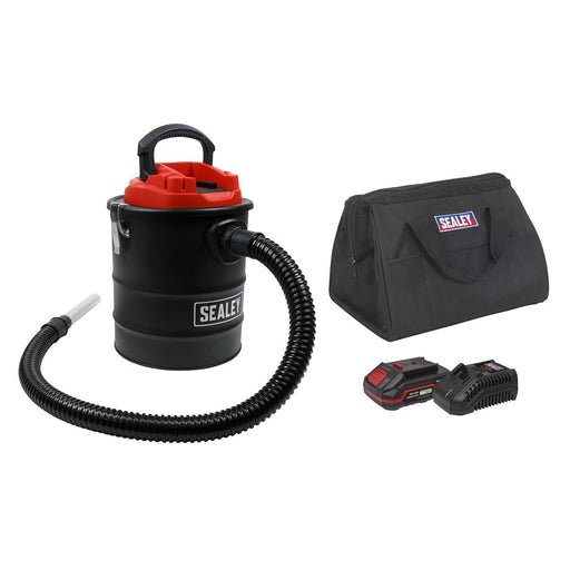 Sealey Handheld Ash Vacuum Cleaner 15L Kit 20V 2Ah SV20 Series CP20VAVKIT1 Sealey  - Dynamic Drive