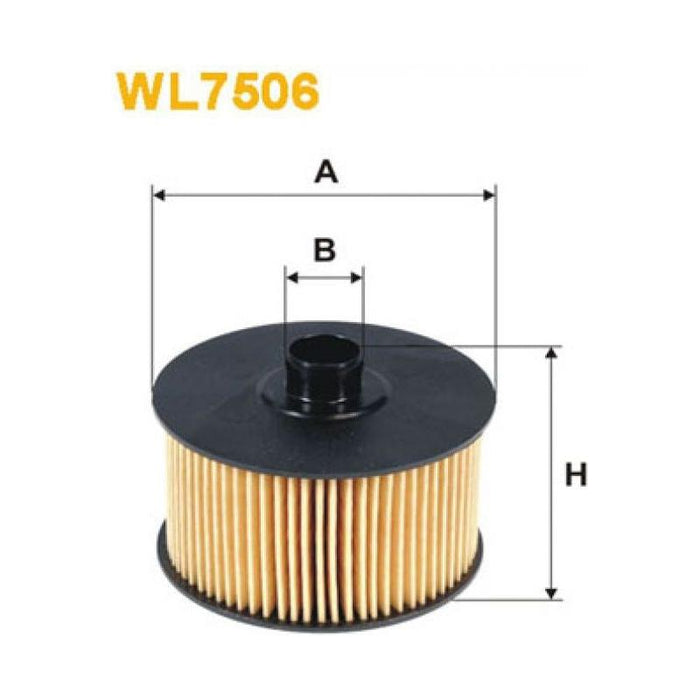 Genuine WIX Oil Filter Eco Cartridge fits Nissan Qashqai DIG-T - 1.2 - 14- WL75 Wix Filters  - Dynamic Drive