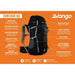 Vango Contour 65 Black Rucksack Backpack Vango  - Dynamic Drive