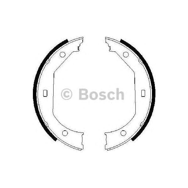 Bosch Brake Shoe Bs845 fits BMW 3 320d Efficient Dynamics - 2.0 - 04-11 09864876