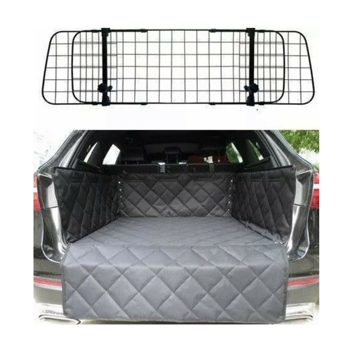 Car Mesh Dog Guard & Quilted Boot Liner Mat & Bumper Protector fits Mazda UKB4C  - Dynamic Drive