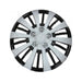 4x Wheel Trims Hub Caps 15" Covers in Silver and Black Alloy Look UKB4C  - Dynamic Drive