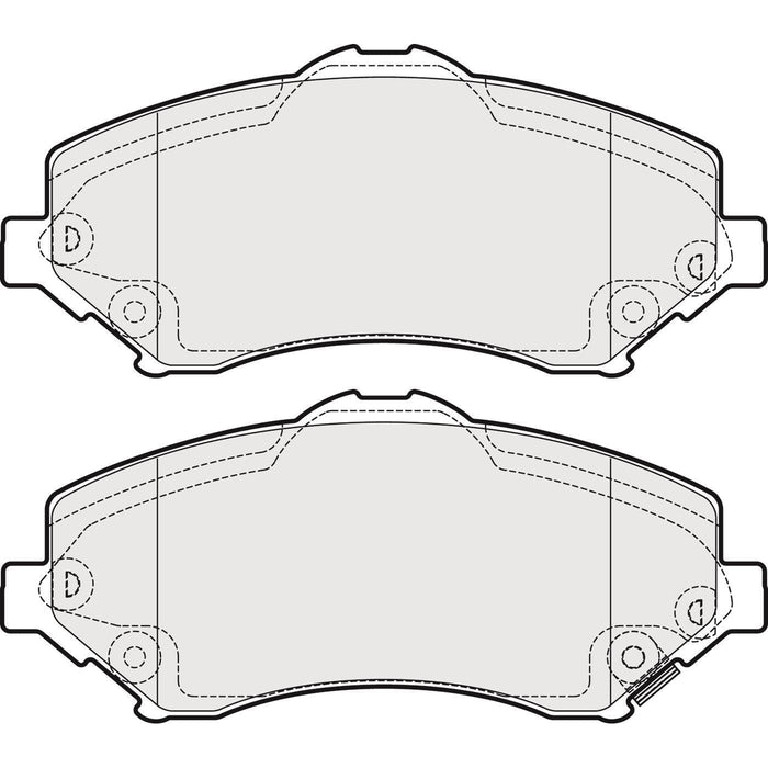 Apec Brake Pads Front Fits Chrysler Voyager Dodge Journey Nitro Jeep Cherokee Wra