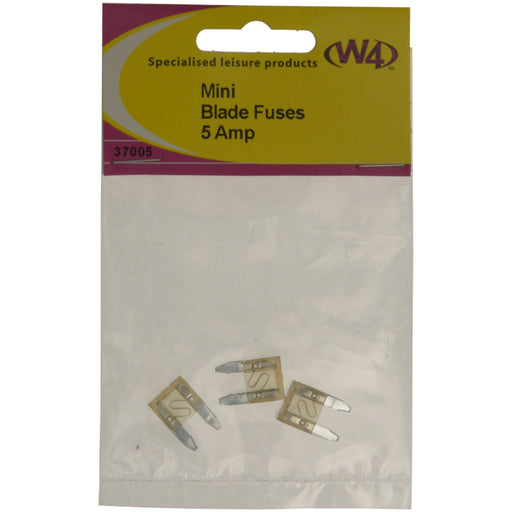 MDS1203 W4 Mini Blade Fuse 5 amp 3 pack 37005 W4  - Dynamic Drive