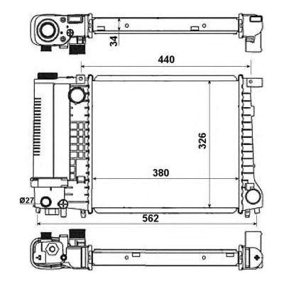 NRF Radiator 51351