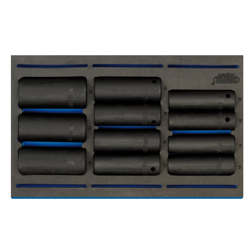 Draper Impact Socket Set in 1/4 Drawer EVA Insert Tray, 1/2" Sq. Dr. (11 Piece) Draper  - Dynamic Drive