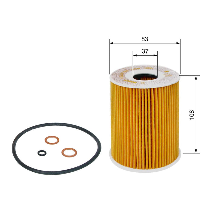 Genuine Bosch Car Oil Filter P7255 fits BMW 3 M3 Cabrio - 4.0 - 08-13 F026407255