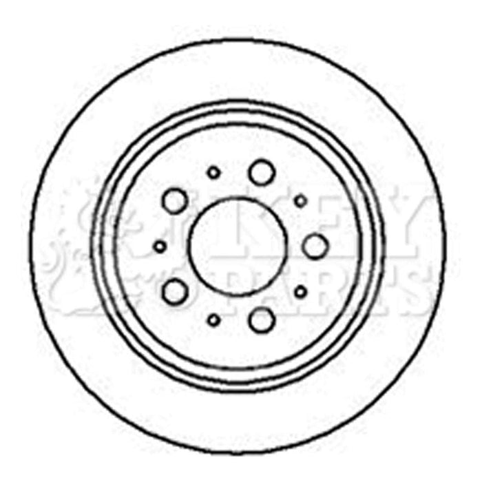 Genuine Key Parts KBD4216 Brake Disc Pair (Rear)