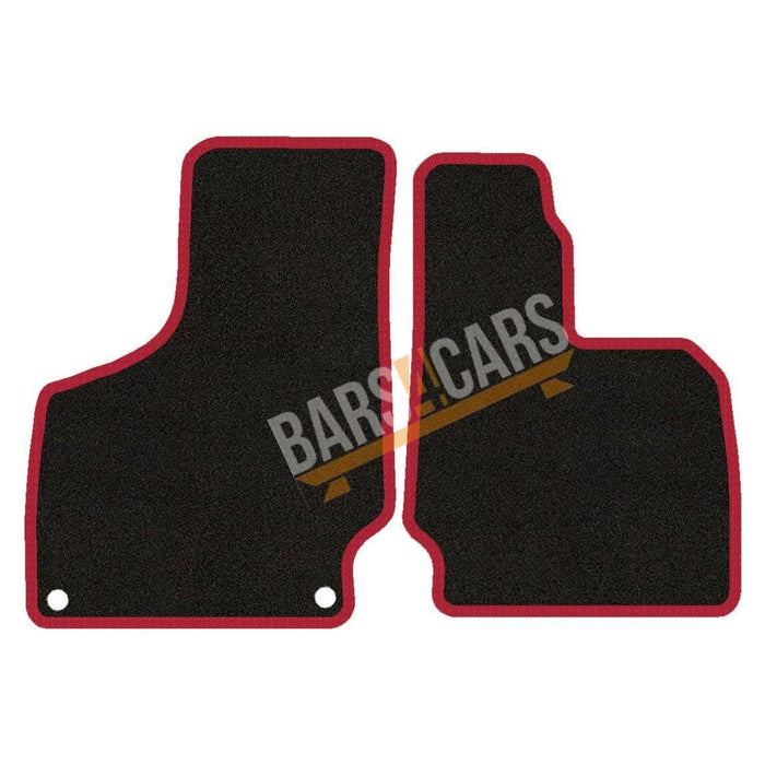 Fully Tailored Red Trim Carpet Mats Audi Tt 06 ON (2 Pce) Set of 2 + 4 Clips UKB4C  - Dynamic Drive